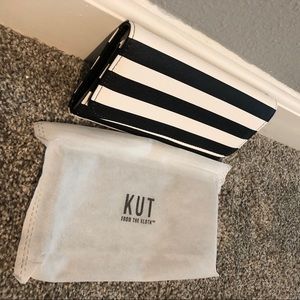 KUT From The Kloth Slim Striped Wallet